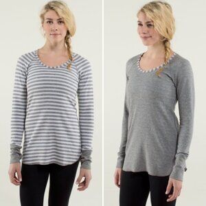 Lululemon Open Your Heart Long Sleeve reversible top size 4